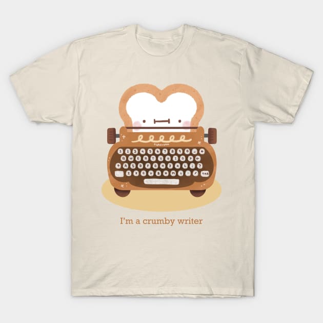 Crumby Writer T-Shirt by Figberrytea